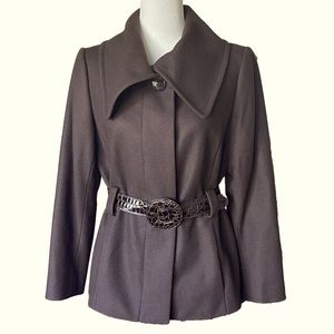 Antonio Melani Chocolate Brown Wool Coat